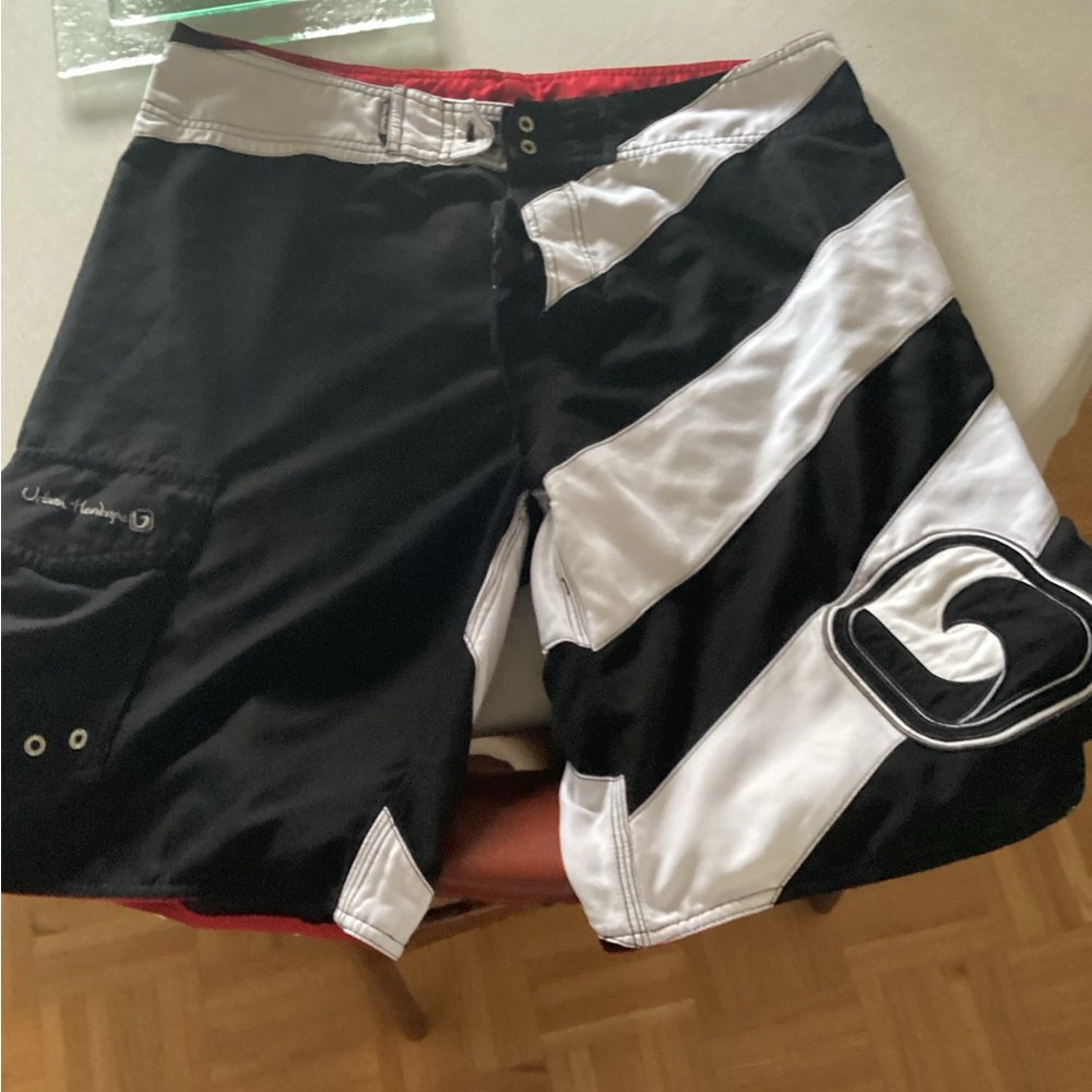 Urban Heritage Red, Black, and White Summer Shorts